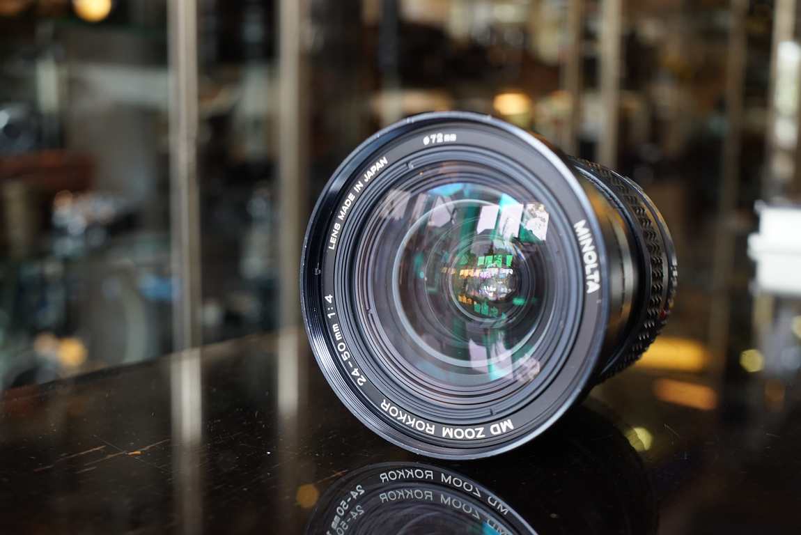 Minolta MD zoom Rokkor 24-50mm F/4 lens - Fotohandel Delfshaven