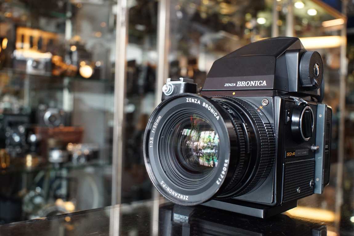 Bronica SQ-A + PS 50mm f/3.5 + grip/finder outfit - Fotohandel