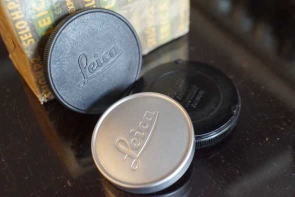 Leica M lens and body cap lot